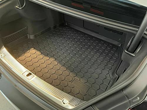 Cargo Liner Trunk Mat For Audi A8 2015 2018 Weather Resistant Rubber Floor With Raised Lip And Non Slip Design Laser Cut Fit