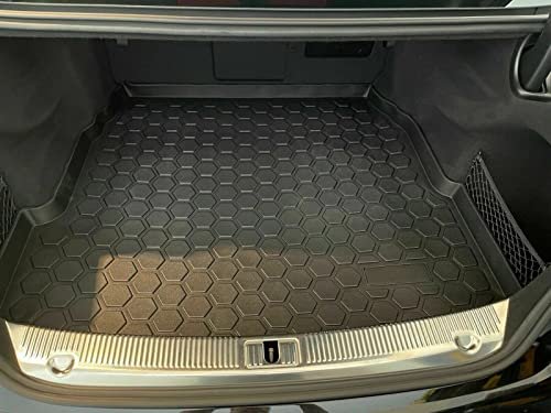 Cargo Liner Trunk Mat For Audi A8 2015 2018 Weather Resistant Rubber Floor With Raised Lip And Non Slip Design Laser Cut Fit