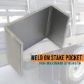Heavy Duty Weld On Steel Stake Pocket Anchors For Flatbed Trailers And Trucks 2x4 In Bracket 8 Pack
