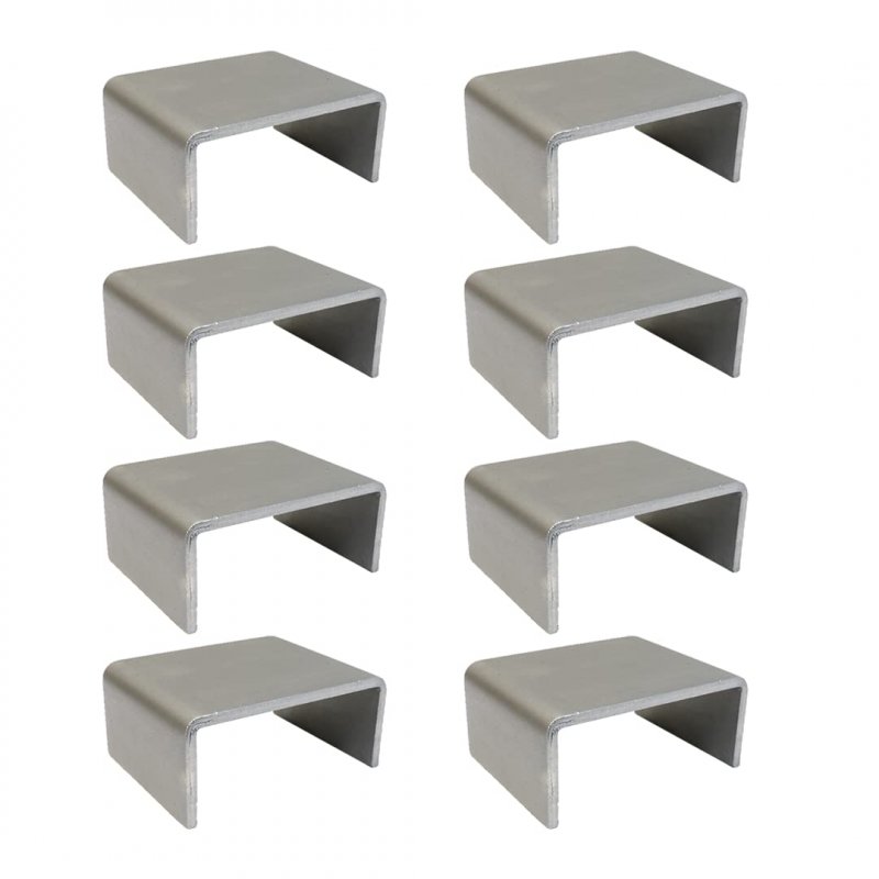 Heavy Duty Weld On Steel Stake Pocket Anchors For Flatbed Trailers And Trucks 2x4 In Bracket 8 Pack
