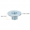 Uxcell M6 T-nuts 24pcs Carbon Steel Tee Nut Round Base Weld Nuts 8mm Height Through Hole Flange Insert Female Thread Plate