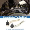 2pcs Front Outer Tie Rod Ends Kit Suspension Steering End For Honda Fit 2015-2020 Drag Link No 53540t5r003 53560t5r003