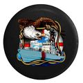 American Eagle Us Coast Guard Life Preserver At Seaspare Tire Cover Black 31 In 
