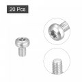 Uxcell M2 5x4mm Torx Security Machine Screws 20pcs 316 Stainless Steel Pan Head Tamper Proof Screw Fasteners Bolts