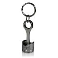 Hemi Powered Logo Engine Piston And Rod Metal Key Chain Black Chrome Finish With Poly Resin Dome 2 5 In X 0 75 Size