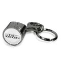 Hemi Powered Logo Engine Piston And Rod Metal Key Chain Black Chrome Finish With Poly Resin Dome 2 5 In X 0 75 Size