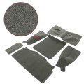 Front Rear Carpet Kit W Console For 1986-1995 Jeep Wrangler Yj 2 Door 6pcs Rug Mat Cargo Area Liners Grey