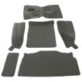 Front Rear Carpet Kit W Console For 1986-1995 Jeep Wrangler Yj 2 Door 6pcs Rug Mat Cargo Area Liners Grey
