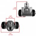 Caltric 2x Front Brake Cylinder With Shoe For Kawasaki Mule 610 Kaf400a Kaf400c 2005-2009