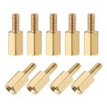 M2 5x8mm 6mm Male-female Brass Hex Pcb Motherboard Spacer Standoff For Fpv Drone Quadcopter Computer Circuit Board 50pcs 