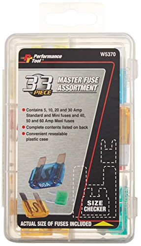 Performance Tool W5370 33-piece Master Fuse Assortment Black