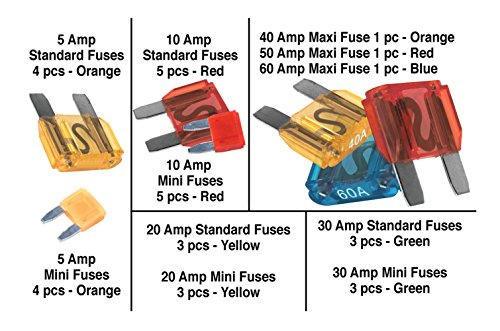 Performance Tool W5370 33-piece Master Fuse Assortment Black