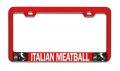 Italian Meatball Italy Rd Metal License Plate Frame Tag Holder Heavy Duty Stainless Steel Universal Fit For Us And Canada 