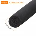 Uxcell Foam Rubber Weather Seal Strip 10mm 0 39 Diameter X 8 Meters 26 25ft Long Round Epdm Solid For Reduce Noise Shock