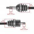 Caltric 705502478 705502479 Rear Left And Right Cv Axles For Can-am Defender Traxter