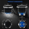 12v 19mm Momentary Horn Push Button Switch Waterproof Metal Round Starter Power For Rv Truck Boat Marine 4 Pcs