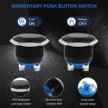 12v 19mm Momentary Horn Push Button Switch Waterproof Metal Round Starter Power For Rv Truck Boat Marine 4 Pcs