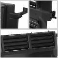 Fo1206125 Factory Style Front Radiator Shutter Assembly Compatible With Ford Focus 2012-2014 Matte Black