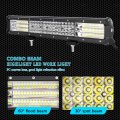 Auxtings 18 Inch 450w Led Light Bar Spot Flood Beam 2x 4 60w Pods Fog Lights With 2 Leads 12v Wiring Harness Kit For Jeep