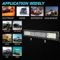 Auxtings 18 Inch 450w Led Light Bar Spot Flood Beam 2x 4 60w Pods Fog Lights With 2 Leads 12v Wiring Harness Kit For Jeep