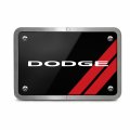 Ipick Image Made For Dodge Logo Uv Graphic Black Billet Aluminum 2 X Inch Tow Hitch Cover