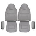Driver Passenger Bottom Top Lean Back Armrest Cover Replacement Leather Seat Gray For Ford Excursion Xlt Limited 2000 2001 