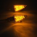 2x 10mm Motorcycle Accessories Black Racing 15 Led Turn Signal Light Indicator Lens Blinker Universal For Suzuki Honda Kawasaki