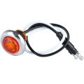 5 Pack 3 4 In Round Mini Small Side Marker Lights Amber Clearance Trailer Identification Lamp Waterproof Surface Mount For 