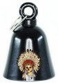 Kustom Cycle Parts Native Head Dress Motorcycle Evil Spirits Biker Guard Bell Gloss Black Our Custom Bells Are Universal Fit 