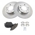Rear Ceramic Brake Pad Rotor Kit For Fusion Milan Mazda6 Zephyr Mkz