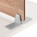 Uxcell Office Desk Partition Support Bracket 2pcs Stand Base Removable Clamp Divider Brackets Screen Clip Holders For 4-9mm