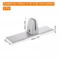Uxcell Office Desk Partition Support Bracket 2pcs Stand Base Removable Clamp Divider Brackets Screen Clip Holders For 4-9mm
