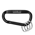 Hemi Powered Laser Etched Black Metal Carabiner Keychain With Split Rings 3 In X 1 5 Officially Licensed Key Organizer