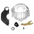 Kuafu Bell Housing Kit With 11 Clutch Fork Inspection Cover Compatible 1959-1988 Chevy Chevelle Malibu Impala Caprice Biscayne