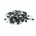 12mm Dia 201 Stainless Steel Cap Cover Nails Decorative Mirror Screws 100pcs 