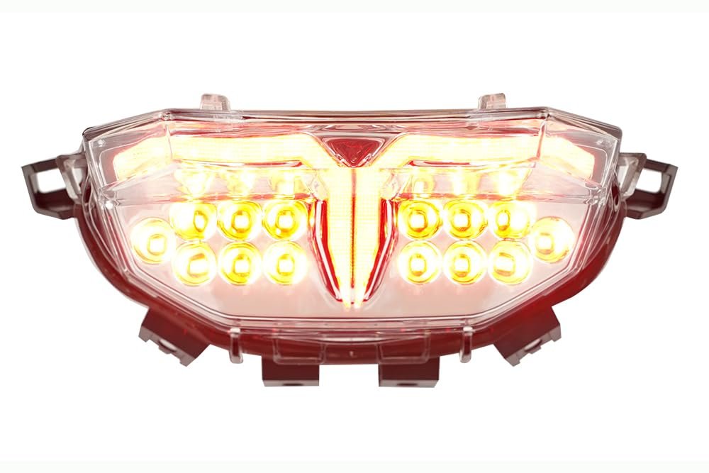 Integrated Sequential Led Tail Lights Clear Lens For Yamaha Mt-09 2024-2026 Super Bright Brake And Turn Signals With Stop Alert
