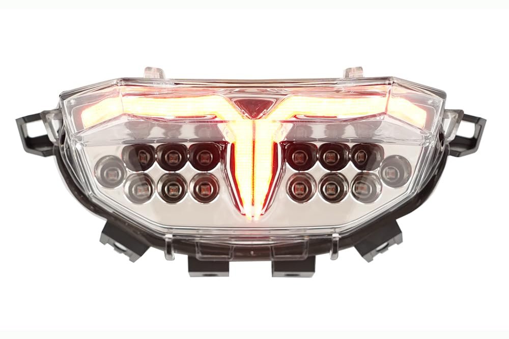 Integrated Sequential Led Tail Lights Clear Lens For Yamaha Mt-09 2024-2026 Super Bright Brake And Turn Signals With Stop Alert