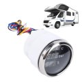 52mm 2 Digital Fuel Level Gauge Universal 12v 24v 3-in-1 Oil Pressure Water Temp Meter With Blue Backlit Display For Boats Rvs