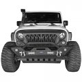 Hooke Road For Jeep Jk Shark Grill Matte Black Front Grille Grid Compatible With Wrangler 2007-2018 Rubicon Sahara Sport