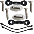Zcargel Kayak Carry Handles Accessory Set Handle Kit With Elastic Bungee Cord For Canoe Boat Kayaking Surfing Bungee 50cm X 6mm
