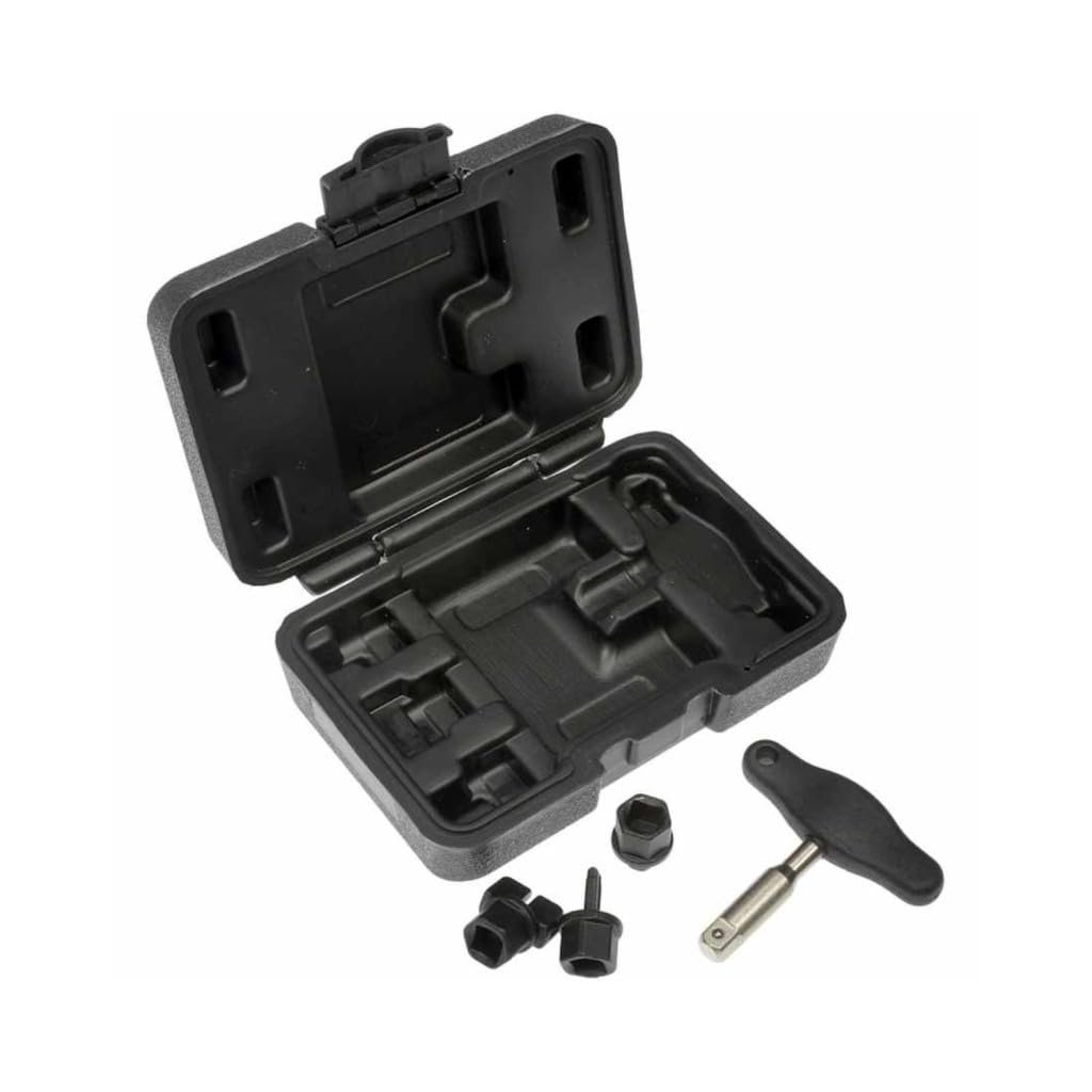 Ford Lobo 2018 Oil Drain Plug Removal Tool Set Plastic Carbon Steel Material Black Replacement For 6l103801 6l103801d