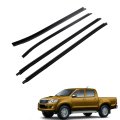 Front Black Plastic Window Glass Seals Replacement For Hilux Cab 2005 To 2015 4 Piece Set 