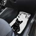 Stuoarte French Bulldog Print Car Floor Mats All Weatherpet Full Set Accessories 4-piece Season Non Slip Rubber Backing Mat For 
