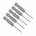 Uxcell 5pcs 50mm 1 4 Hex Shank 6mm Ph00 Magnetic Phillips Head Screwdriver Bits S2 High Alloy Steel