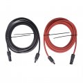 Wflnhb 30ft 10awg Black Red 10 Gauge Solar Panel Extension Cable Wire With Female And Male Connector