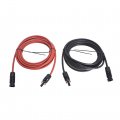 30ft 10awg Black Red 10 Gauge Solar Panel Extension Cable Wire With Female And Male Connector