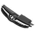 Hecasa Front Upper Bumper Grille For 2011-2013 Hyundai Elantra Sedan 863503x000 Hy1200166 Grill Plastic Abs Chrome Black