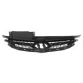 Hecasa Front Upper Bumper Grille For 2011-2013 Hyundai Elantra Sedan 863503x000 Hy1200166 Grill Plastic Abs Chrome Black
