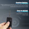 Uxcell Car Replacement Key Fob Shell Case Lqn1821 For Land Rover 2 Button Black