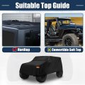 Suv Car Cover Fit For Jeep Wrangler Jk Jl 2 Door 2007-2021 Outdoor Waterproof Sun Rain Dust Wind Snow Protection 210d Oxford